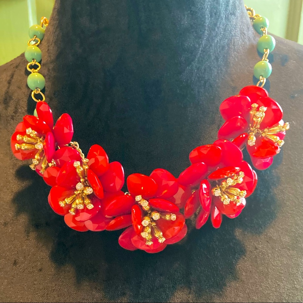 Anthropologie Bib Statement Necklace Like New!